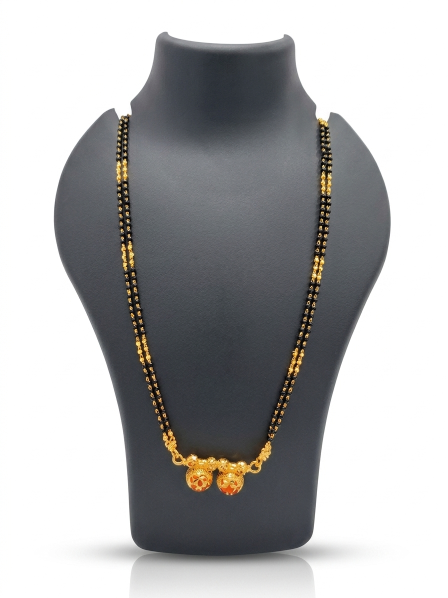 Coral Blossom Mangalsutra