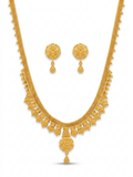 Twisted Chain Teardrop Fringe Necklace Set