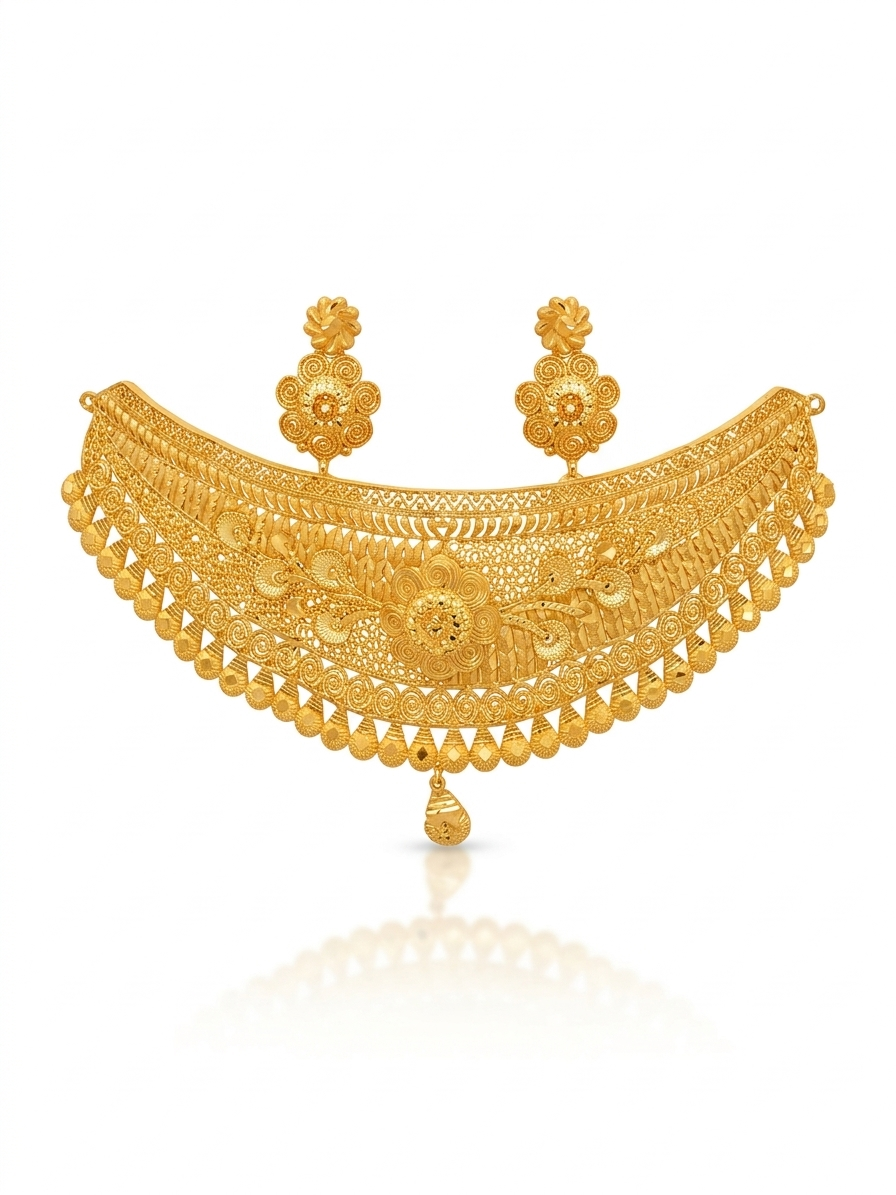 Filigree Hasli Bib Choker Set