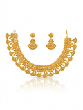 Scallop Fan Choker Necklace Set