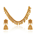 Kundan Polki Collar Necklace & Chandbali Earring Set