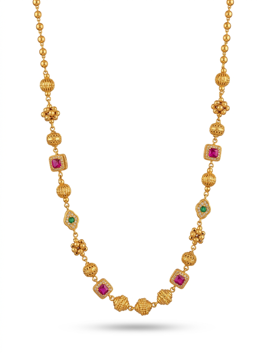 Midnight Sapphire & Gold Coin Layered Necklace Set