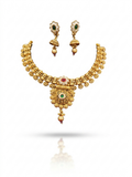 Royal Peacock Meenakari Necklace & Earring Set