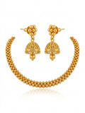 Golden Heirloom Haar Necklace & Jhumka Earring Set