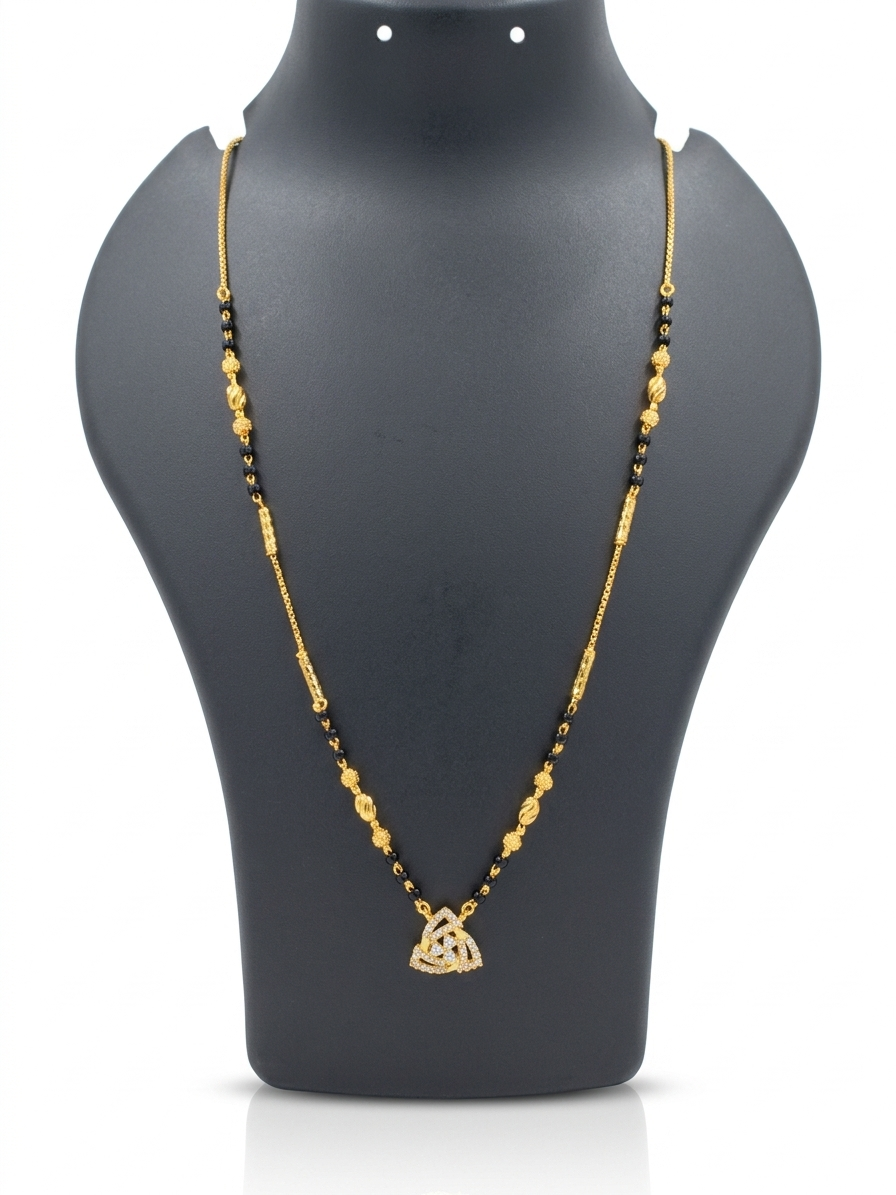 Diamond Trikona Mangalsutra