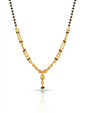Gold & Black Beaded Mangalsutra Necklace