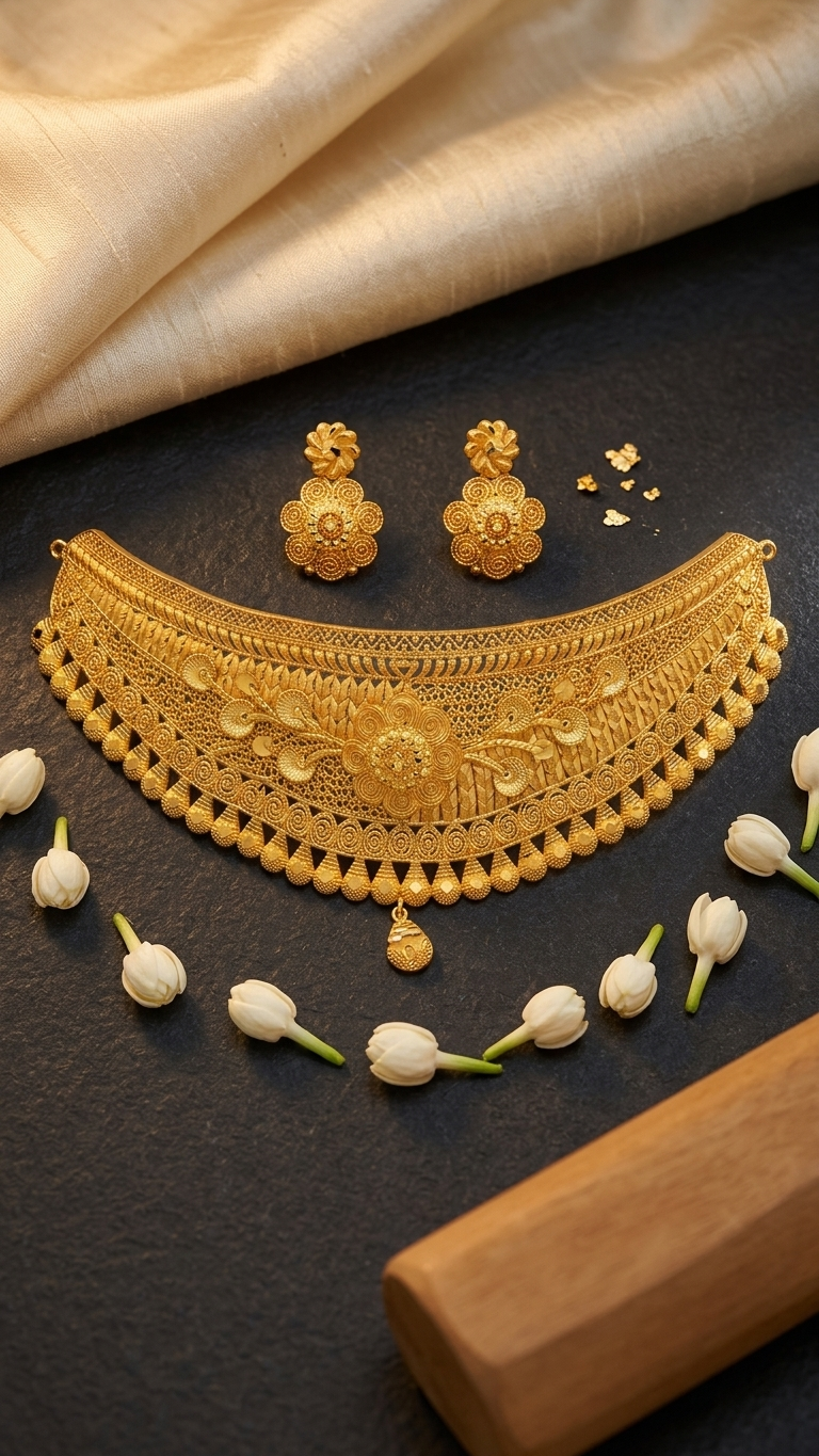 Filigree Hasli Bib Choker Set